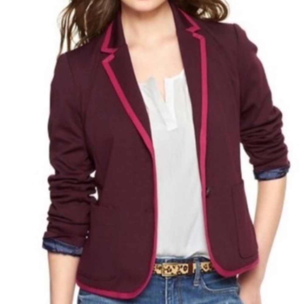 NWT’s Gap Academy Pink Trim Blazer